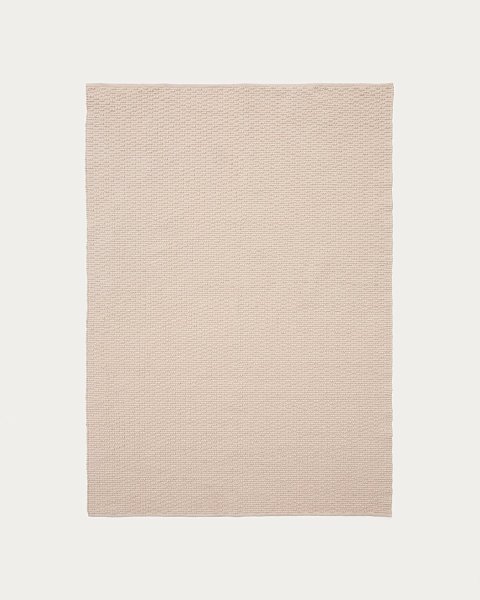 Ковер Mascarell из хлопка и полиэстера белого цвета 160 x 230 см