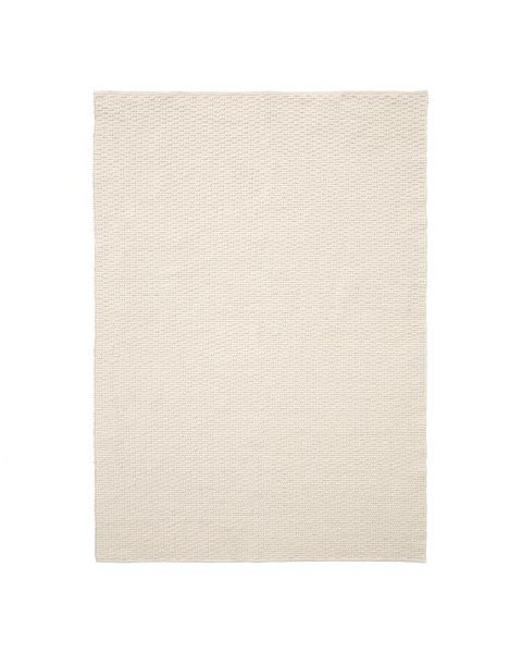 Ковер Mascarell из хлопка и полиэстера белого цвета 160 x 230 см