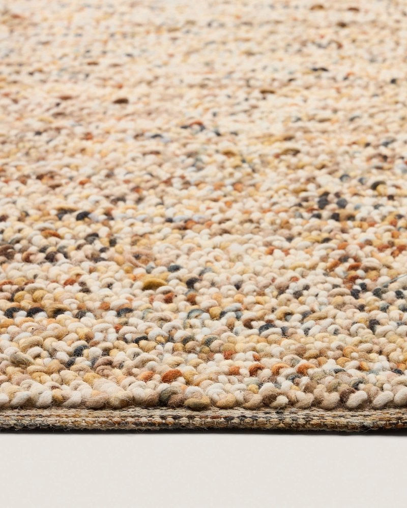 Разноцветный ковер Elanis из шерсти букле 160 x 230см