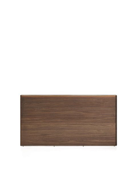 Изголовье Norlen из орехового шпона с темной отделкой LED 60 x 200 см
