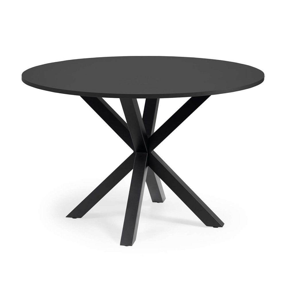ARYA Круглый Ø 119 cm MDF стол со стальными черными ножками