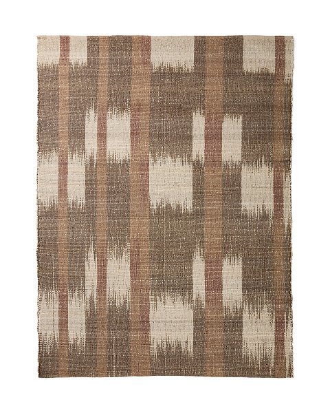 Джутовый ковер Domira с разноцветным узором икат, 200 x 300 см