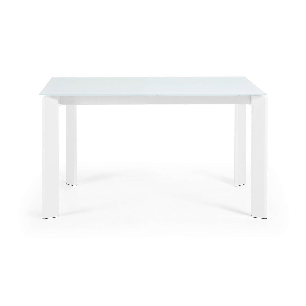 ATTA Стол 140 (200) x90 белый, стекло