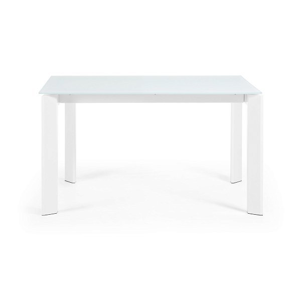 ATTA Стол 140 (200) x90 белый, стекло
