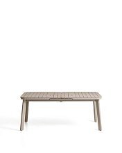 Раздвижной уличный стол Izola из алюминия с бежевой отделкой, 185 (235) x 100 см
