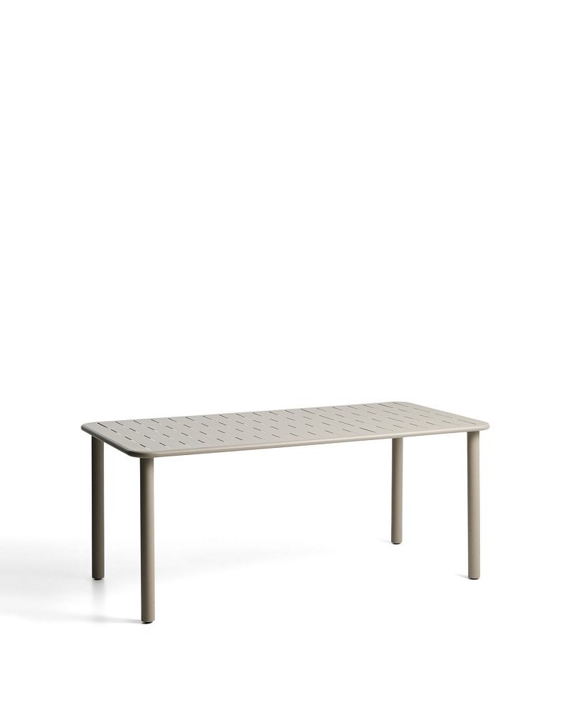 Уличный стол Brai из оцинкованной стали бежевого цвета, 180 x 90 см