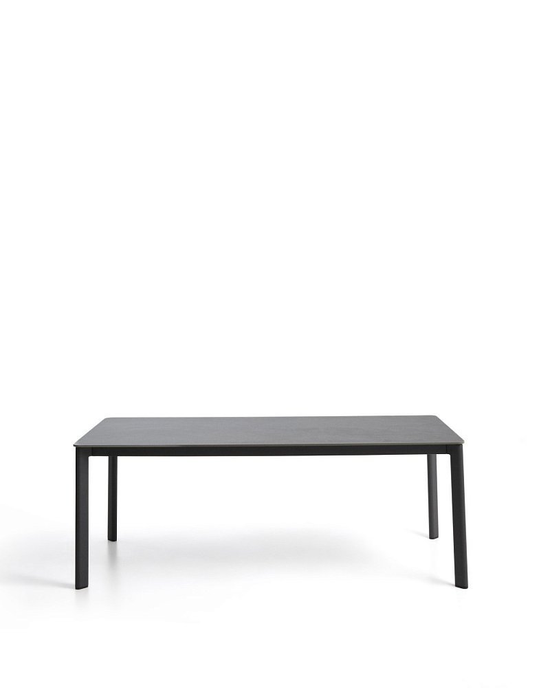 Уличный стол Anafi из спеченного камня и графитового алюминия 180 x 90см
