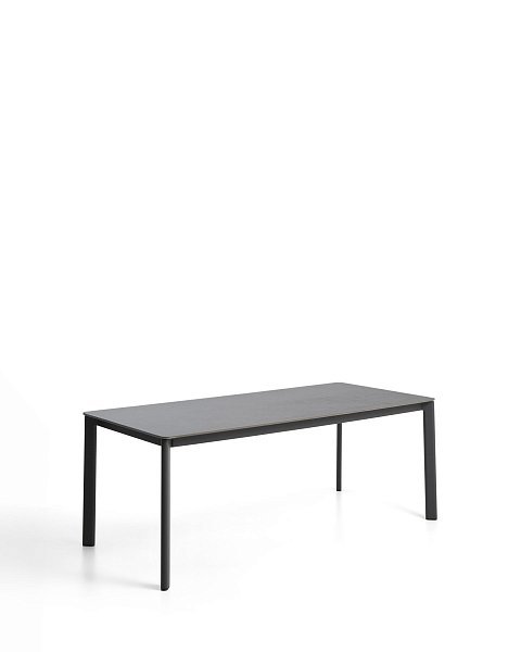 Уличный стол Anafi из спеченного камня и графитового алюминия 180 x 90см