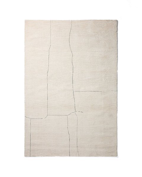 Ковер Lisdan из синтетического волокна цвета экрю 160 x 230 см