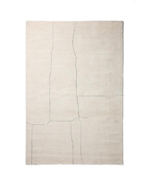 Ковер Lisdan из синтетического волокна цвета экрю 160 x 230 см
