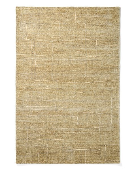 Ковер Eloda из шерсти и вискозы горчичного цвета, 200 x 300 см