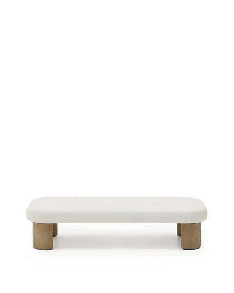 Журнальный столик Labra из цемента и акации 140 x 70 см