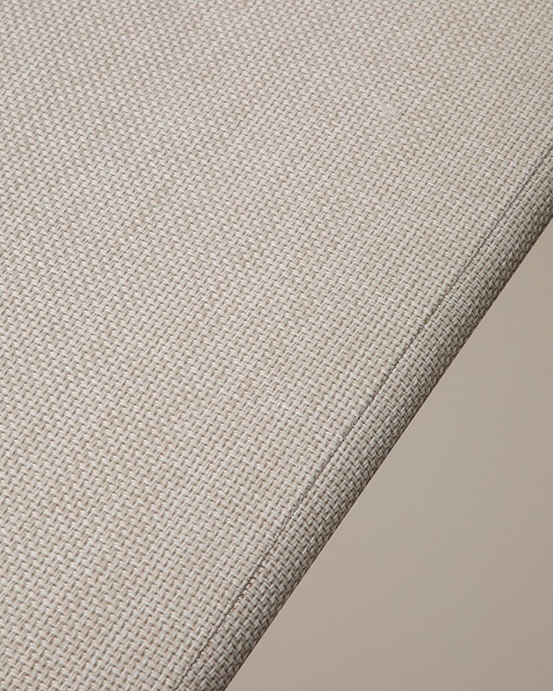 Уличный диван Vathi из бежевого алюминия с шезлонгом справа, 250 x 159 см