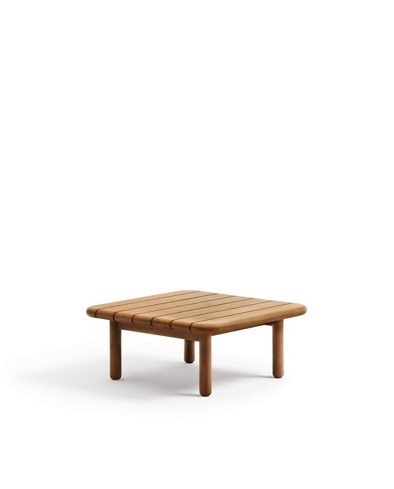 Журнальный столик Turqueta из массива тикового дерева, 70 x 70 см
