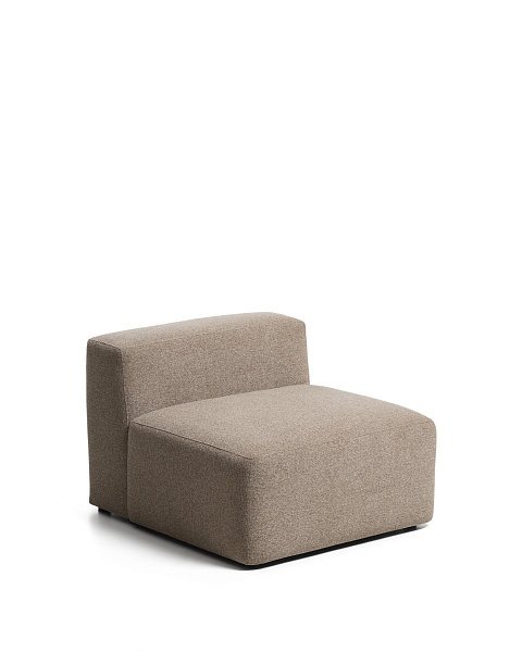Коричневое кресло из синели Blok, 90 см