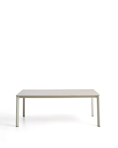 Уличный стол Anafi из спеченного камня и бежевого алюминия 180 x 90см