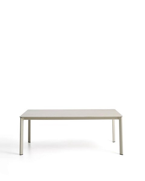 Уличный стол Anafi из спеченного камня и бежевого алюминия 180 x 90см
