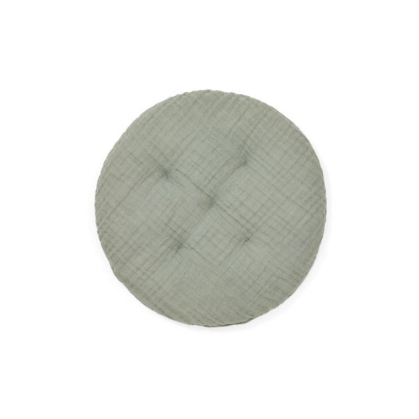 Подушка для стула Laily из зеленого хлопка диаметр 30 см