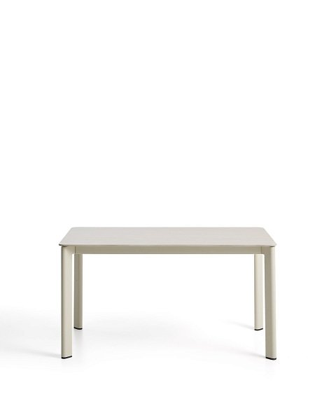Уличный стол Anafi с бежевой столешницей из спеченного камня, 140 x 80 см