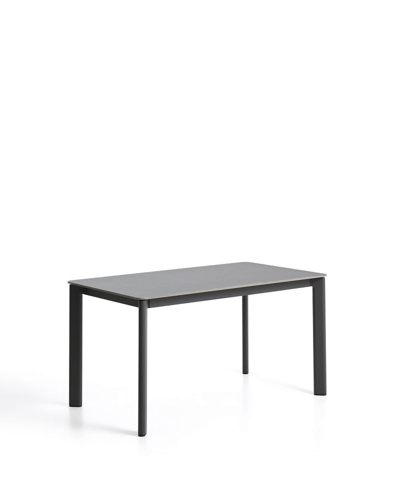 Уличный стол Anafi с графитовой столешницей из спеченного камня, 140 x 80 см