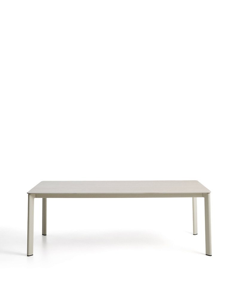 Уличный стол Anafi с бежевой столешницей из спеченного камня, 220 x 100 см