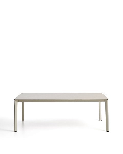 Уличный стол Anafi с бежевой столешницей из спеченного камня, 220 x 100 см