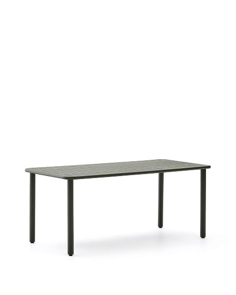 Уличный стол Brai из оцинкованной стали зелёного цвета 180 x 90 см