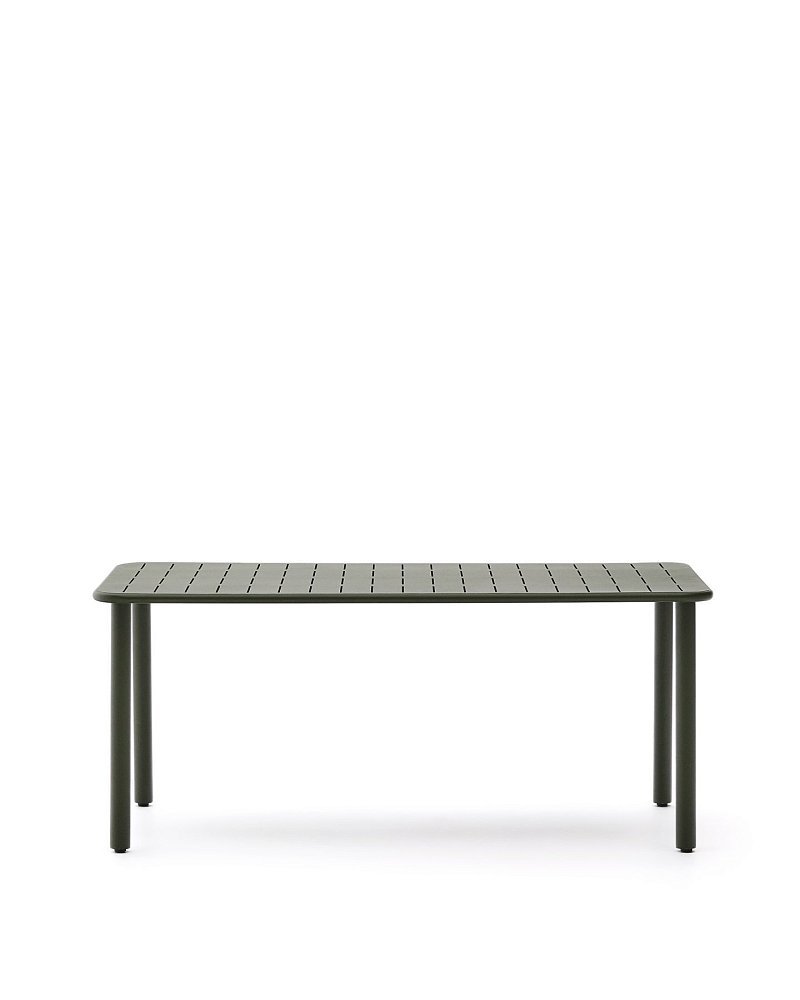Уличный стол Brai из оцинкованной стали зелёного цвета 180 x 90 см