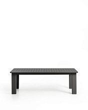 Раздвижной уличный стол Livorno из графитового алюминия, 233(350) x 100 см