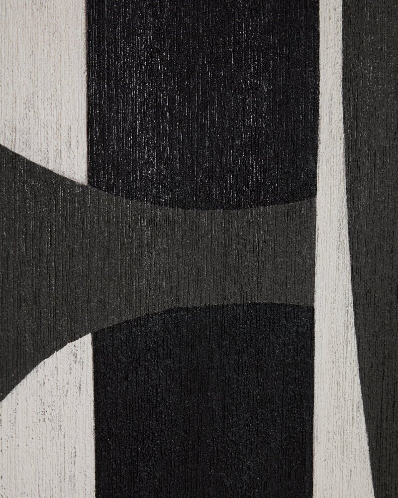 Абстрактная черно-белая картина Onure, 120 x 200 см