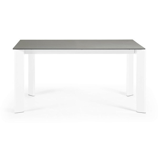 Стол Atta 160 (220) x90 белый керамика