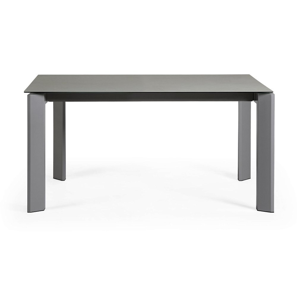 Стол Atta 160 (220) x90 антрацит керамика