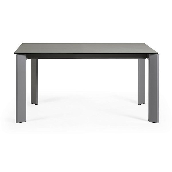 Стол Atta 160 (220) x90 антрацит керамика