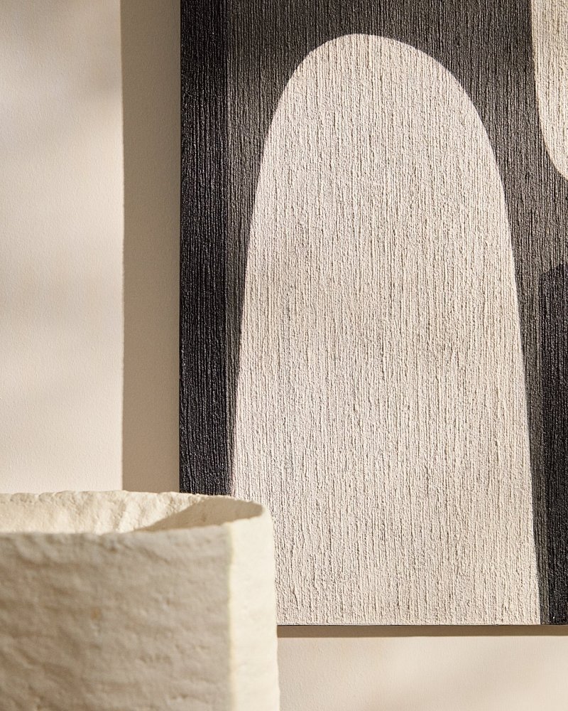 Абстрактная черно-белая картина Onure, 60 x 90 см