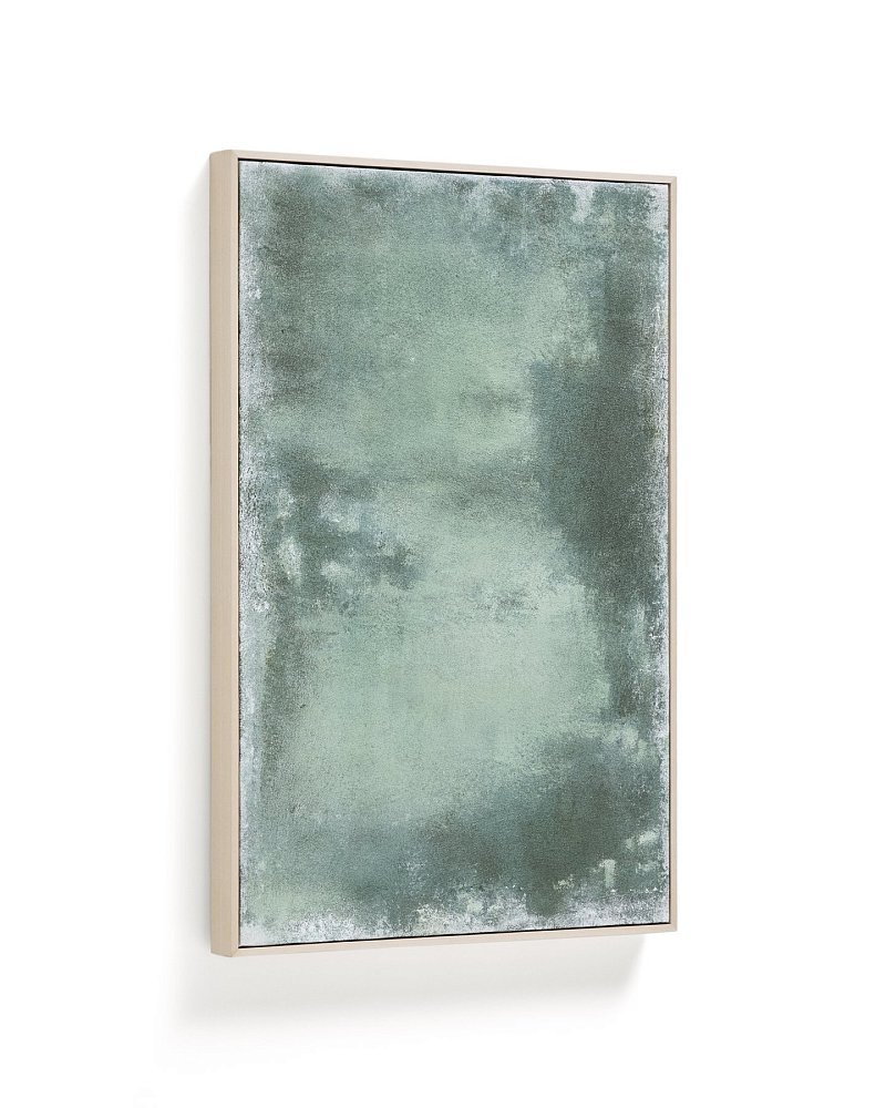 Абстрактная картина Selnar зеленая 60 x 90 см