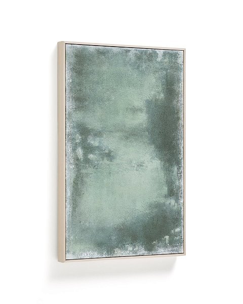 Абстрактная картина Selnar зеленая 60 x 90 см