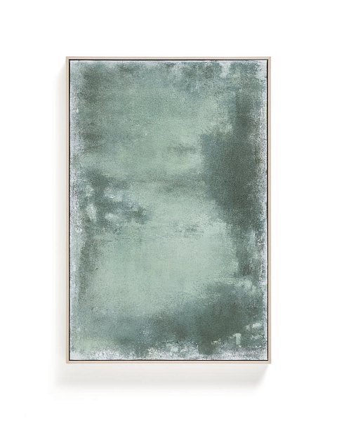 Абстрактная картина Selnar зеленая 60 x 90 см