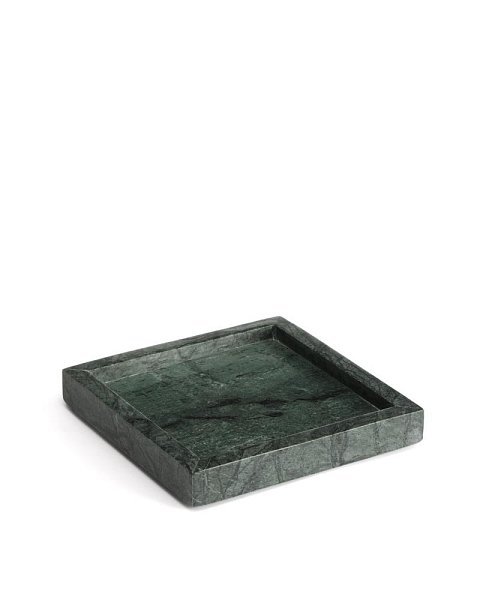 Поднос Serela из зеленого мрамора 18 x 18 см