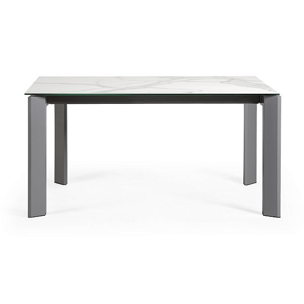 Стол Atta 160 (220) x90 антрацит, керамика