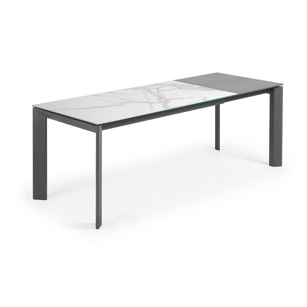 Стол Atta 160 (220) x90 антрацит, керамика