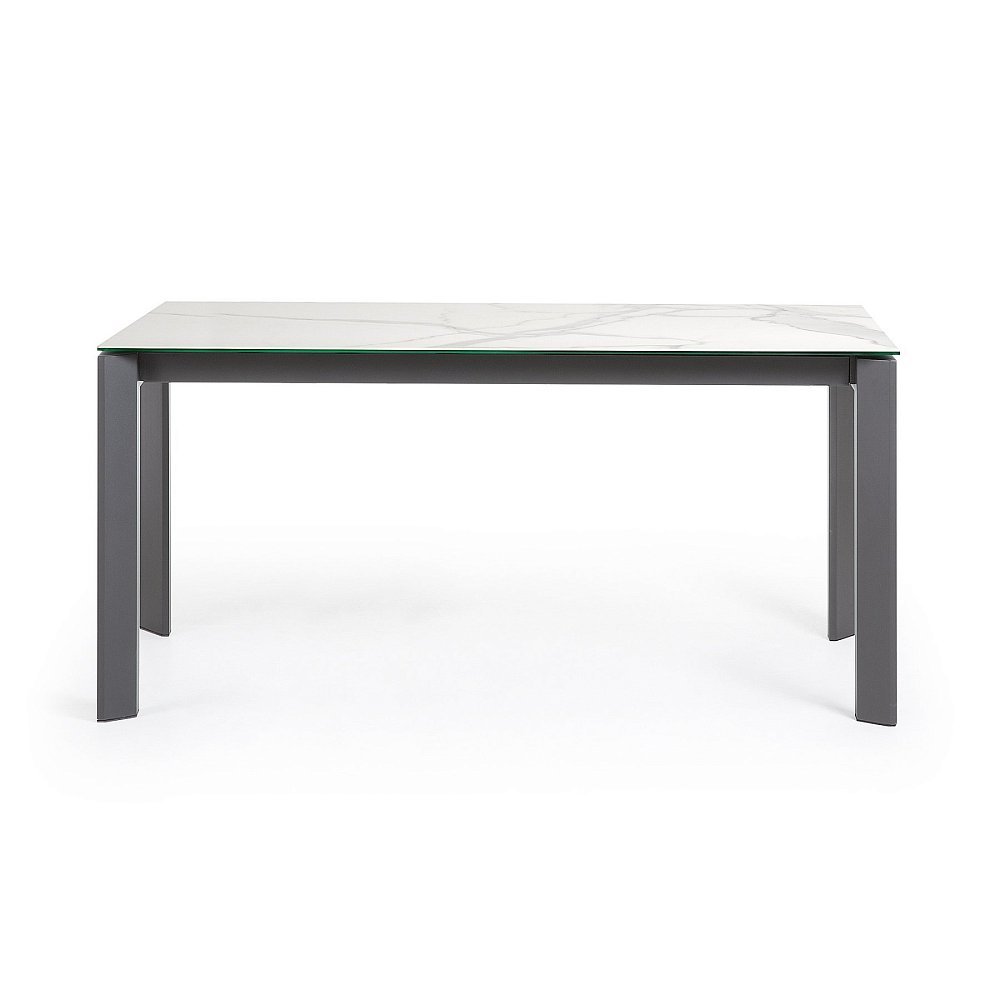 Стол Atta 160 (220) x90 антрацит, керамика
