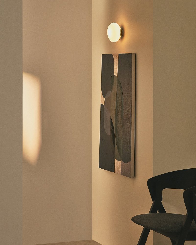 Belana Бра из тонированного стекла и никеля Ø15 см