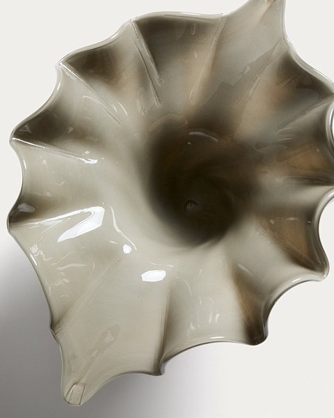 Ваза Lurea из серовато-зеленого стекла, 57 x 37 см