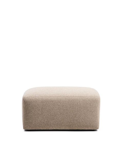 Пуф для ног Blok из коричневой синели, 90 x 74 см