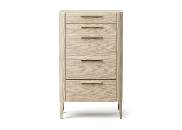 Комод Type oak высокии? 5 ящиков (беленый дуб)