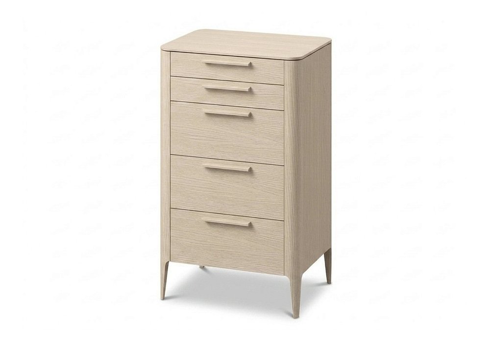 Комод Type oak высокии? 5 ящиков (беленый дуб)