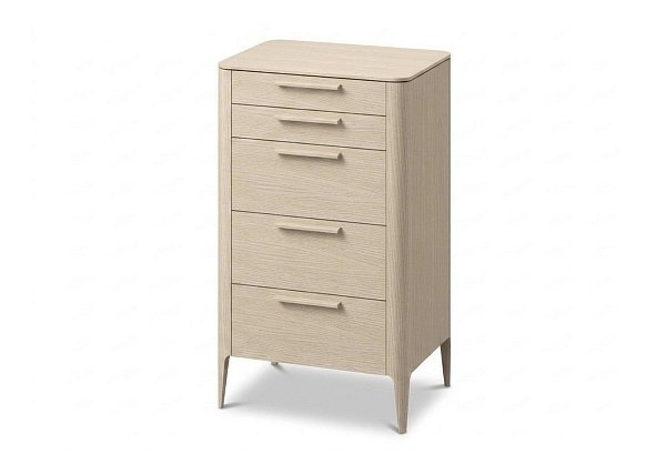 Комод Type oak высокии? 5 ящиков (беленый дуб)