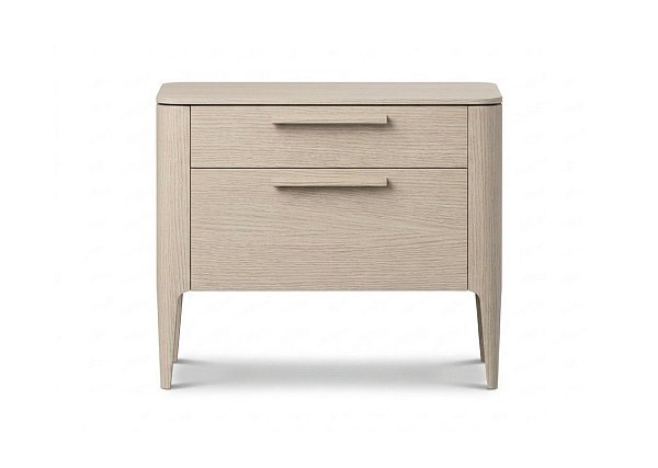 Тумба прикроватная Type oak 2 ящика ширина 60 см (беленый дуб)