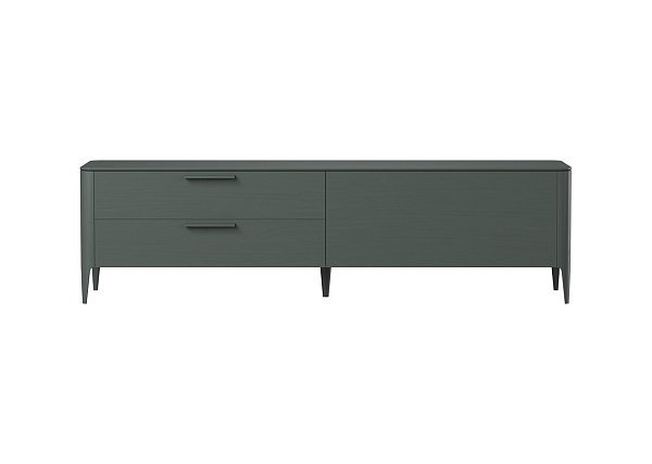 Тумба Type oak под ТВ 2 ящика откидная дверь (темно-серый)