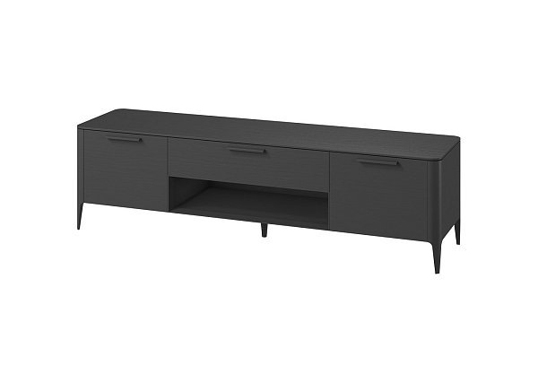 Тумба Type oak под ТВ ширина 200 см (черный)